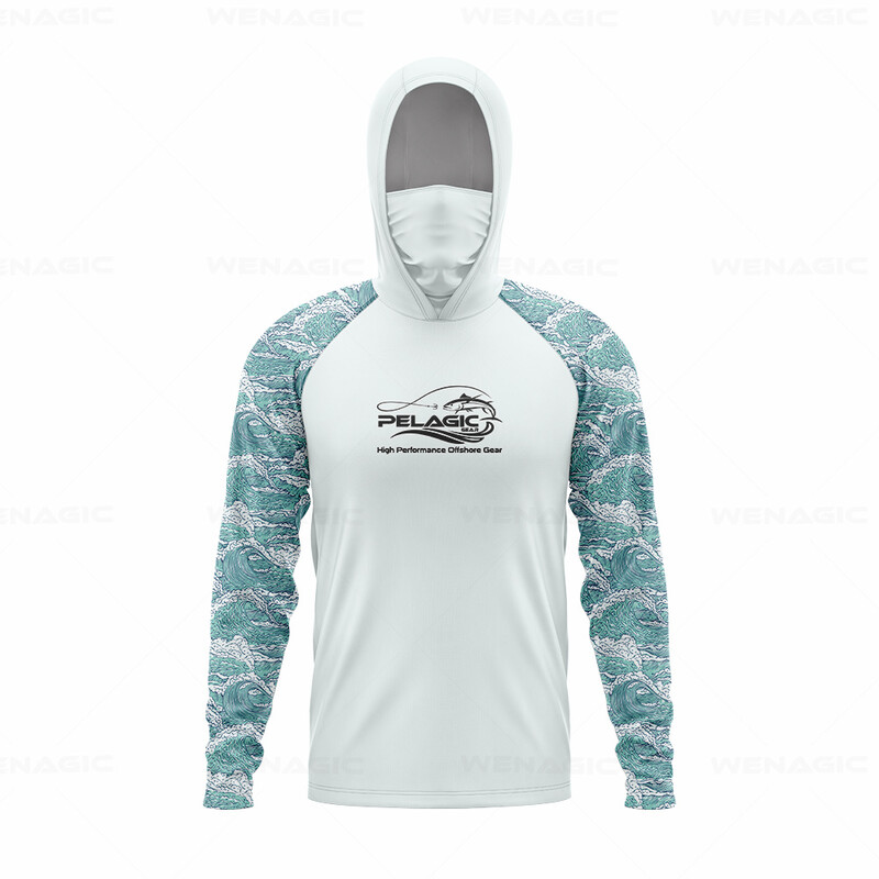 pelaginiai įrankiai Vyriški gaubtai Žvejybos marškinėliai ilgomis rankovėmis Žvejybos apranga žvejybos marškinėliai UV apsauga žvejybos marškinėliai Žvejybos drabužiai