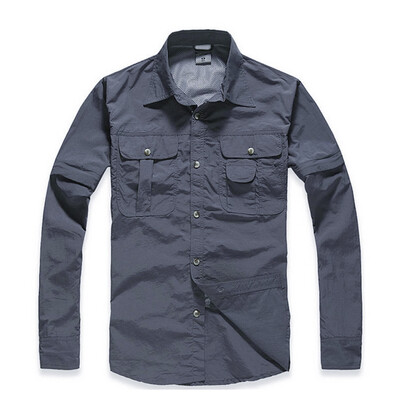 TRVLWEGO vasaras vīrietis makšķerēšanai pārgājieniem āra ātri žūstošs krekls elpojošs un pret UV stariem vīriešu ātri žūstošs kempinga saules aizsardzības krekls Āzijas