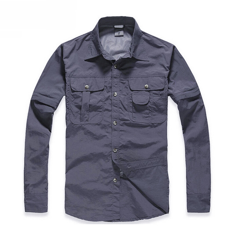 TRVLWEGO vasaras vīrietis makšķerēšanai pārgājieniem āra ātri žūstošs krekls elpojošs un pret UV stariem vīriešu ātri žūstošs kempinga saules aizsardzības krekls Āzijas