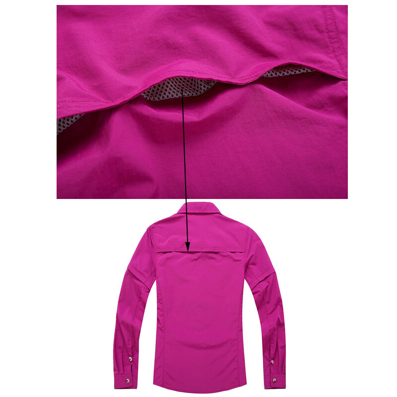 Majica za kampiranje, planinarenje, ženska ljetna, brza sušeća majica, kratkih rukava, penjanje, planinarenje, planinarenje, bluza s više džepova