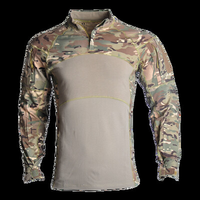 Bojové košele Rapid Assault s dlhým rukávom, taktická košeľa s dlhým rukávom, airsoftové oblečenie, maskáčové tričko so zipsom, poľovnícke oblečenie