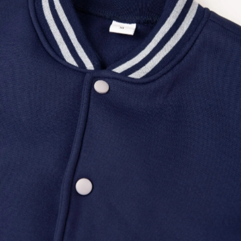 2024 m. Nauja, madinga vilna, laisvalaikio beisbolo uniforma, medvilnė, surišta įprastomis šonkaulių rankovėmis Firminiai drabužiai, vyriška striukė