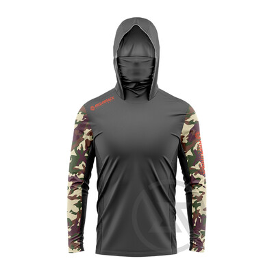 Fluor Camo maska Hoodies Majice prikladne za ribolov Lov Penjanje Kampiranje Planinarenje Zaštita od sunca na otvorenom Prozračna odjeća