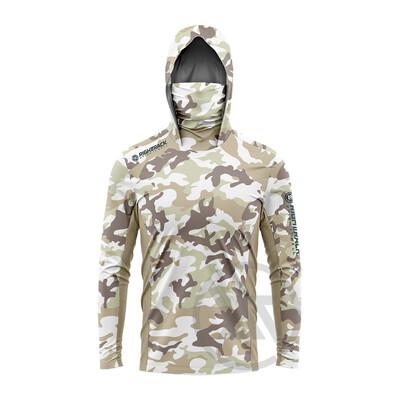 Fluor Camo maska Hoodies Majice prikladne za ribolov Lov Penjanje Kampiranje Planinarenje Zaštita od sunca na otvorenom Prozračna odjeća