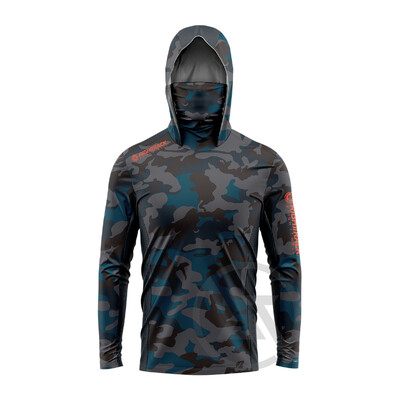 Fluor Camo maska Hoodies Majice prikladne za ribolov Lov Penjanje Kampiranje Planinarenje Zaštita od sunca na otvorenom Prozračna odjeća