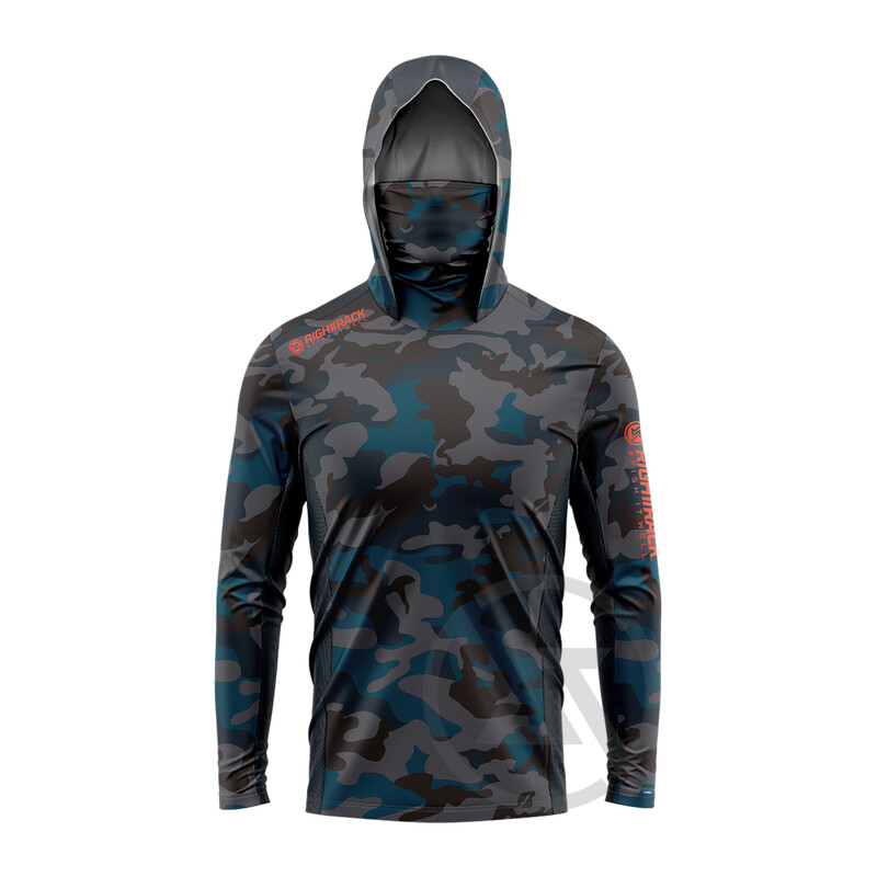 Fluor Camo maska Hoodies Majice prikladne za ribolov Lov Penjanje Kampiranje Planinarenje Zaštita od sunca na otvorenom Prozračna odjeća