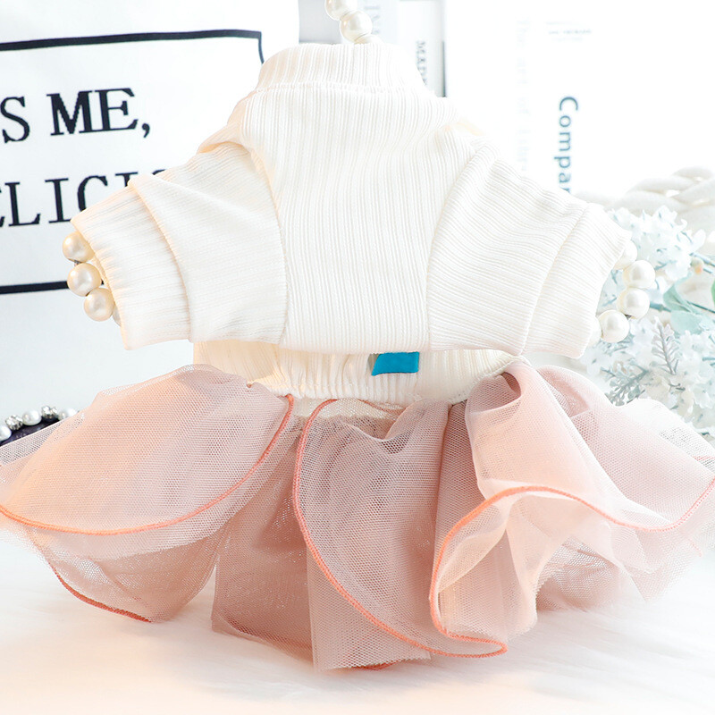 Odjeća za pse Jesenska haljina princeze mačke Anna Pahuljasta vjenčanica Slatka vučna plišana mala psića 5322