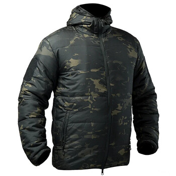 Tactical Winter Jacket Ανδρικά Κυνηγετικά Μπουφάν Καμουφλάζ με κουκούλα Ανδρικό Ελαφρύ Ζεστό Θερμικό Ανδρικό παλτό για εξωτερικούς χώρους Plus Size S-5XL