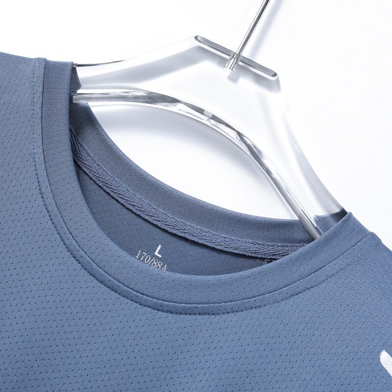 CHRLCK Vyriški bėgimo greitai džiūstantys marškinėliai Kvėpuojantys Žvejybos marškinėliai Minkšti elastingi lauko sportiniai trumpi marškinėliai Vasaros