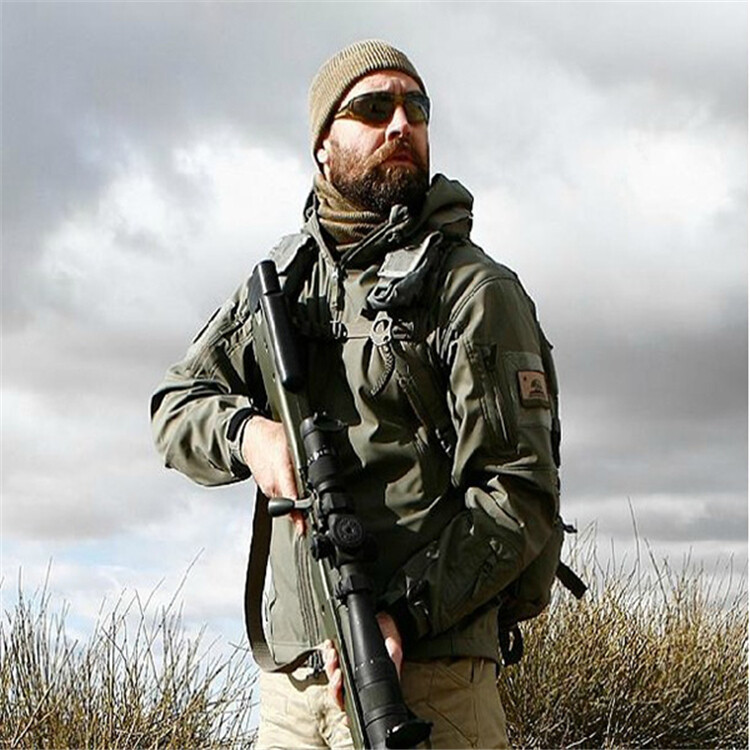 Hunting Shark Skin Soft Shell jakne Muška taktička vjetrootporna vodootporna jakna Muške planinarske jakne Muški bomber kaputi s kapuljačom