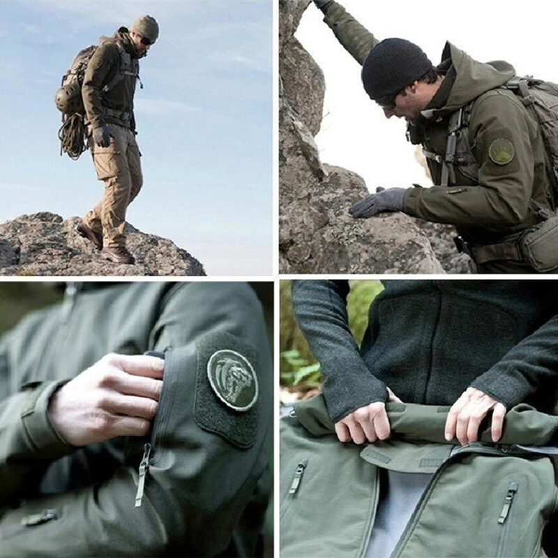 Hunting Shark Skin Soft Shell jakne Muška taktička vjetrootporna vodootporna jakna Muške planinarske jakne Muški bomber kaputi s kapuljačom