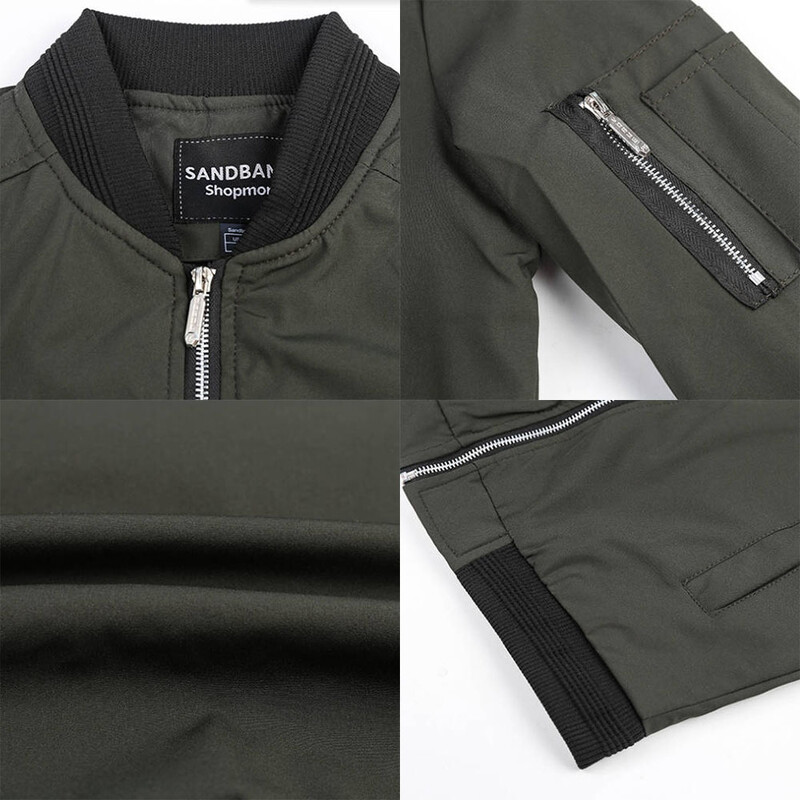 Rudens ir žiemos kokybiškos naujos vyriškos striukės Madingos jaunų vyriškos striukės beisbolo drabužiai Bomber Striukė Basic Style Vienspalvis Kailis