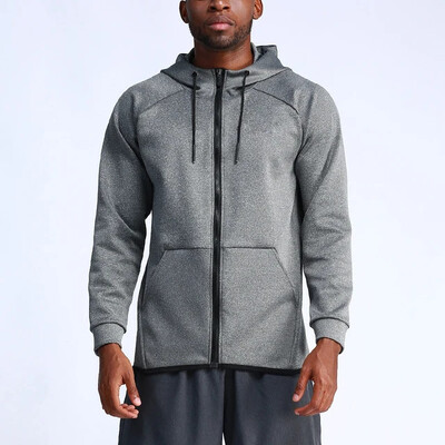 Muška ležerna sportska jakna s kapuljačom Proljeće Jesen Kaput za trčanje na otvorenom Gym Fiess Odjeća za vježbanje Top Znoj Prozračna