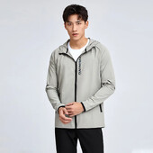 2022 Jesen Proljeće Sportska jakna od najlona od spandeksa Muška ležerna jakna otporna na vjetar za aktivnosti na otvorenom Logo Prilagodljiva vježba za vježbanje