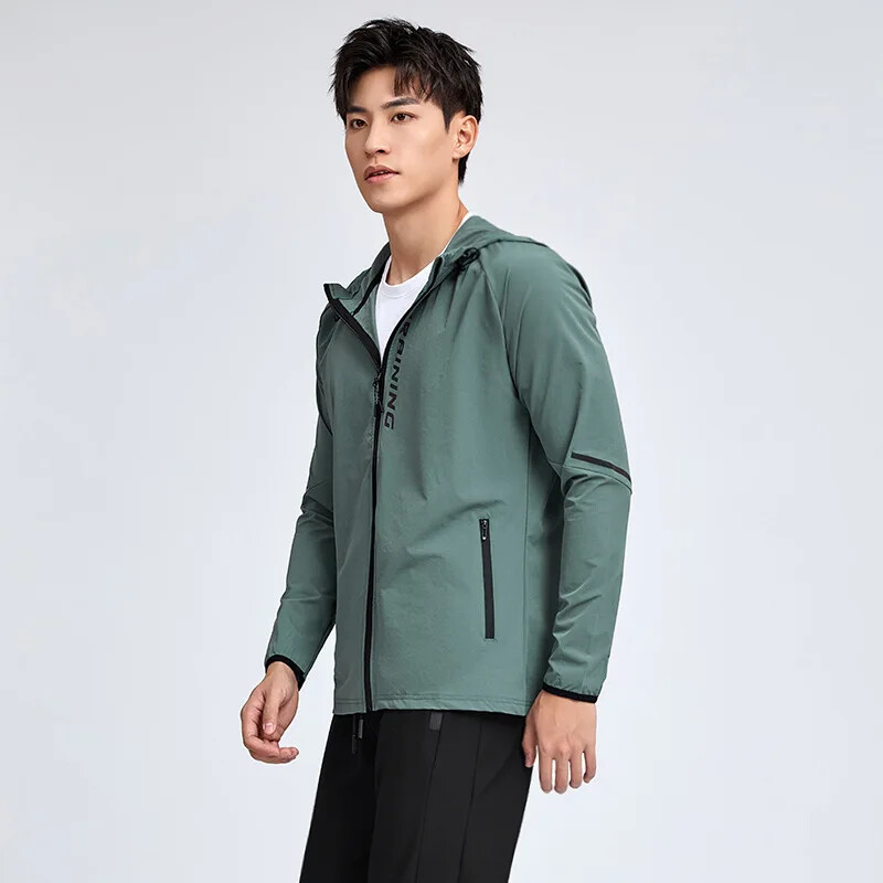 2022 Jesen Proljeće Sportska jakna od najlona od spandeksa Muška ležerna jakna otporna na vjetar za aktivnosti na otvorenom Logo Prilagodljiva vježba za vježbanje