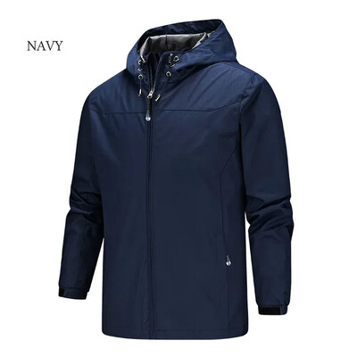 Άνοιξη Καλοκαίρι Φθινοπωρινά λεπτά ανδρικά μπουφάν γκολφ 2024 Fashion Casual με κουκούλα αντιανεμικά παλτά Zipper Bomber S-5xl Αθλητικά ρούχα