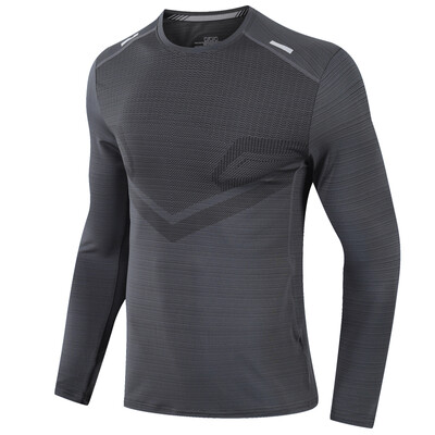 Vysokokvalitné bežecké dlhé tričká s potlačou pre mužov, cvičenie v posilňovni, jogging, rýchloschnúce kompresné tričko, fitness priedušné športové tričko