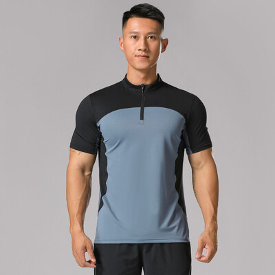 Pánske tričká na fitness a kulturistiku s krátkym rukávom, rýchloschnúce, tréningové, priedušné, tričko, športové, bežecké, joggingové, športové, top