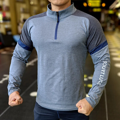 Muška kompresijska majica za trčanje Prozračna elastična majica dugih rukava Uske majice Sportska odjeća za trčanje F4S0