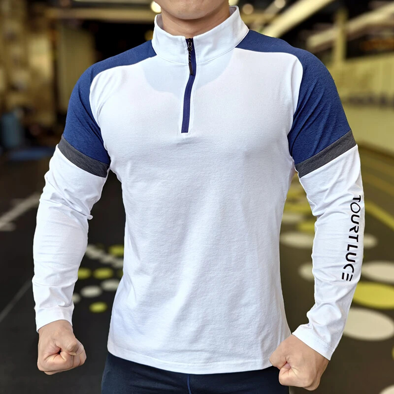 Muška kompresijska majica za trčanje Prozračna elastična majica dugih rukava Uske majice Sportska odjeća za trčanje F4S0