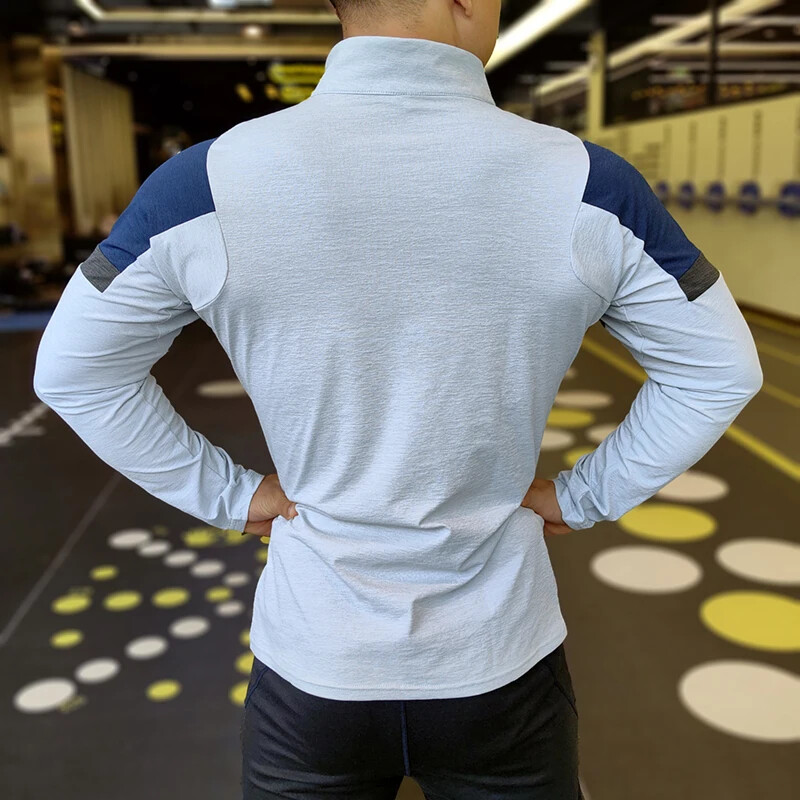 Muška kompresijska majica za trčanje Prozračna elastična majica dugih rukava Uske majice Sportska odjeća za trčanje F4S0