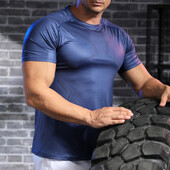 Muška ljetna majica kratkih rukava Visokokvalitetna prozračna odjeća za teretanu Fitness majica za mišiće Yoga majice Majica za trčanje