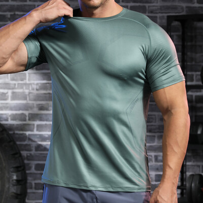 Muška ljetna majica kratkih rukava Visokokvalitetna prozračna odjeća za teretanu Fitness majica za mišiće Yoga majice Majica za trčanje