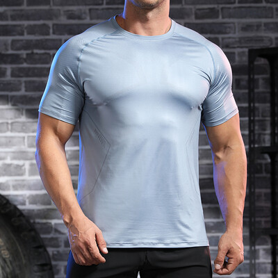 Muška ljetna majica kratkih rukava Visokokvalitetna prozračna odjeća za teretanu Fitness majica za mišiće Yoga majice Majica za trčanje