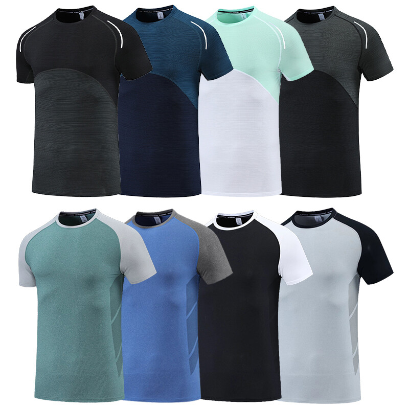 Potkošulja Muška majica kratkih rukava za trčanje Majice za jogu Stvari od likre za teretanu Odjeća za muškarce Muška dukserica Prozračna i suha