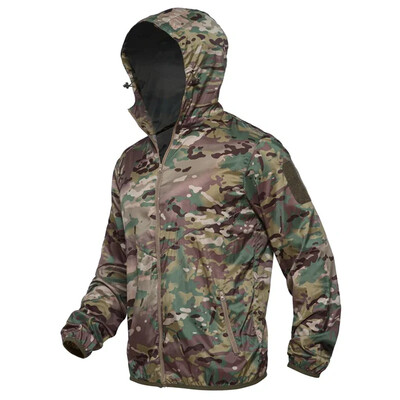 Maskovacie taktické kožené bundy pre mužov, ultraľahké rýchloschnúce poľovnícke nepremokavé bundy, turistické letné rybárske obleky, kempingové oblečenie