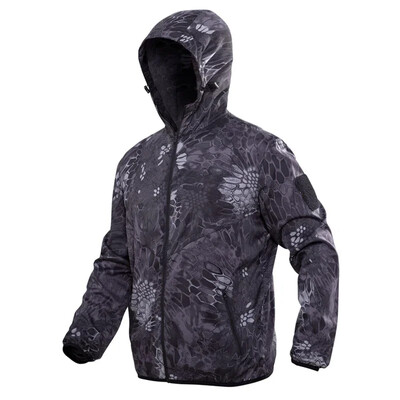 Maskovacie taktické kožené bundy pre mužov, ultraľahké rýchloschnúce poľovnícke nepremokavé bundy, turistické letné rybárske obleky, kempingové oblečenie