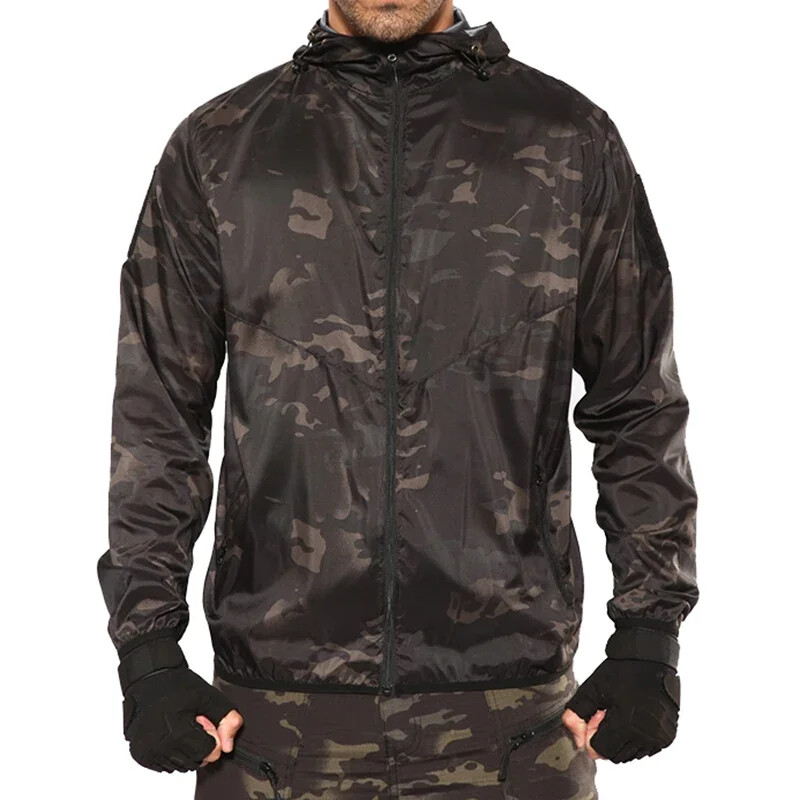 Maskovacie taktické kožené bundy pre mužov, ultraľahké rýchloschnúce poľovnícke nepremokavé bundy, turistické letné rybárske obleky, kempingové oblečenie