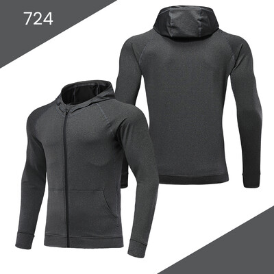 Muške sportske majice s kapuljačom Jakna Teretana Fitness Muscle Trenerke Sportska odjeća Sportski puloveri Trening Trenerke za trčanje 724