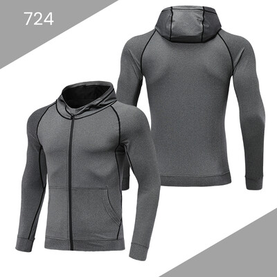 Muške sportske majice s kapuljačom Jakna Teretana Fitness Muscle Trenerke Sportska odjeća Sportski puloveri Trening Trenerke za trčanje 724