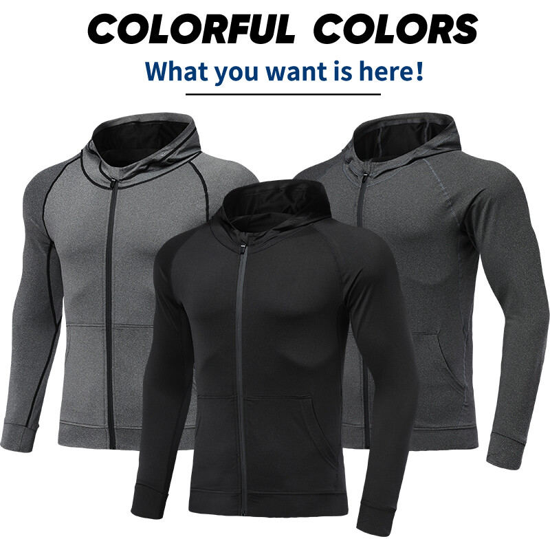 Muške sportske majice s kapuljačom Jakna Teretana Fitness Muscle Trenerke Sportska odjeća Sportski puloveri Trening Trenerke za trčanje 724