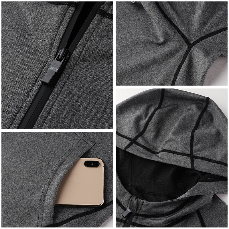 Muške sportske majice s kapuljačom Jakna Teretana Fitness Muscle Trenerke Sportska odjeća Sportski puloveri Trening Trenerke za trčanje 724