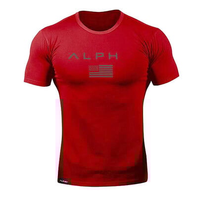 Ljetna modna muška ležerna majica kratkih rukava Sportska pamučna uska majica Muška odjeća za teretanu Sportska majica s kratkim rukavima