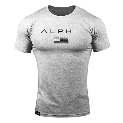 Ljetna modna muška ležerna majica kratkih rukava Sportska pamučna uska majica Muška odjeća za teretanu Sportska majica s kratkim rukavima