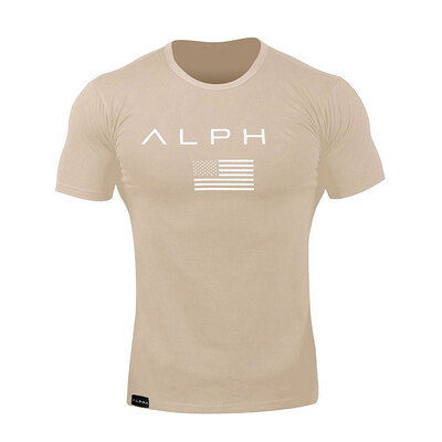 Ljetna modna muška ležerna majica kratkih rukava Sportska pamučna uska majica Muška odjeća za teretanu Sportska majica s kratkim rukavima