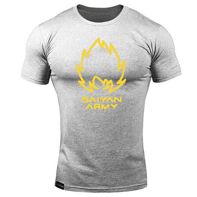 Ljetna modna muška ležerna majica kratkih rukava Sportska pamučna uska majica Muška odjeća za teretanu Sportska majica s kratkim rukavima