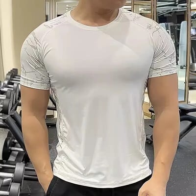 Muška sportska majica kratkih rukava s kratkim rukavima za vježbanje Kompresijska majica s kratkim rukavima za fitness Mekana ljetna majica kratkih rukava za muškarce Rashgard