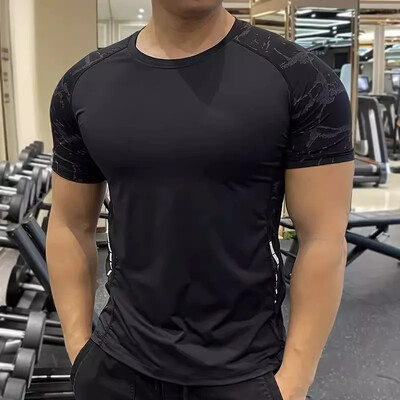 Muška sportska majica kratkih rukava s kratkim rukavima za vježbanje Kompresijska majica s kratkim rukavima za fitness Mekana ljetna majica kratkih rukava za muškarce Rashgard