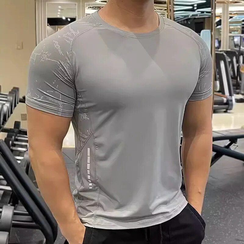 Muška sportska majica kratkih rukava s kratkim rukavima za vježbanje Kompresijska majica s kratkim rukavima za fitness Mekana ljetna majica kratkih rukava za muškarce Rashgard