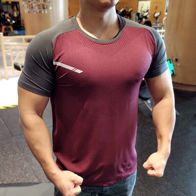 Muška sportska majica kratkih rukava Majice za trčanje na otvorenom Sportska odjeća za maraton Košarkaški dresovi Fitness joggeri Rastezljivi kratki rukavi