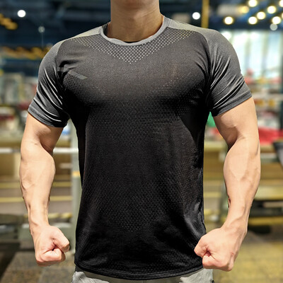 Muška sportska majica kratkih rukava Majice za trčanje na otvorenom Sportska odjeća za maraton Košarkaški dresovi Fitness joggeri Rastezljivi kratki rukavi
