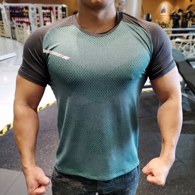 Muška sportska majica kratkih rukava Majice za trčanje na otvorenom Sportska odjeća za maraton Košarkaški dresovi Fitness joggeri Rastezljivi kratki rukavi