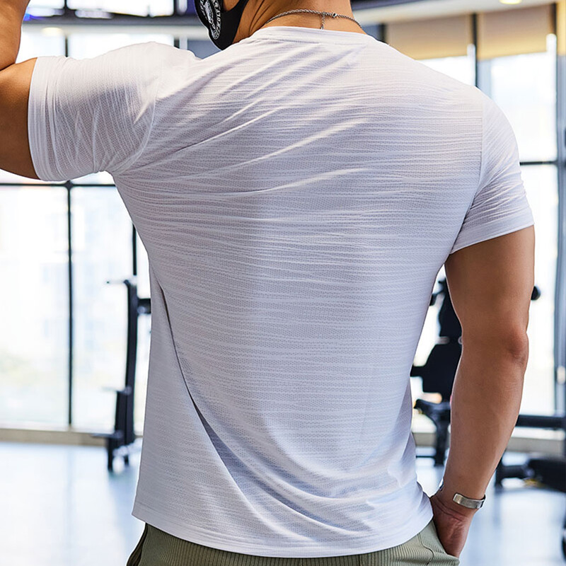 Kompresné tričko na tréning svalov, pánske bežecké tričko s suchým strihom, jednofarebné, plus veľkosť, športové tričká do posilňovne, mikina