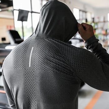 Ανδρική φόρμα γυμναστικής Running Sport Hoodie Gym Joggers με κουκούλα πουκάμισα γυμναστικής για εξωτερικό χώρο Μπλούζες Ρούχα Φούτερ μυϊκής προπόνησης