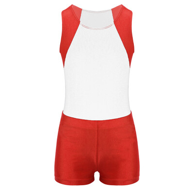 2 gab. Bērnu vingrošanas kombinezons, kostīmi zēniem, apkakls bez piedurknēm, triko ar šortiem, komplekts jogas treniņu sacensībām