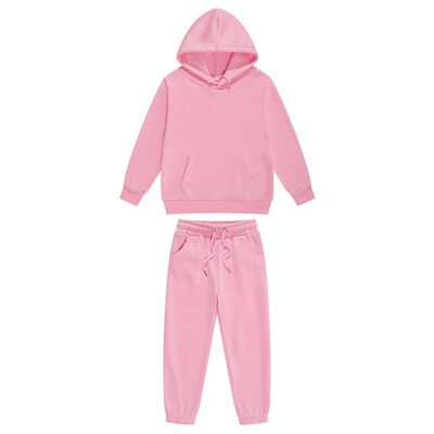 Djeca, dječaci, djevojčice, 2 komada sportske odjeće, jednobojna trenirka, hoodie s kapuljačom i trenirkom, kostim za trčanje, hodanje